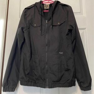 Black Volcom fall/spring jacket - size medium